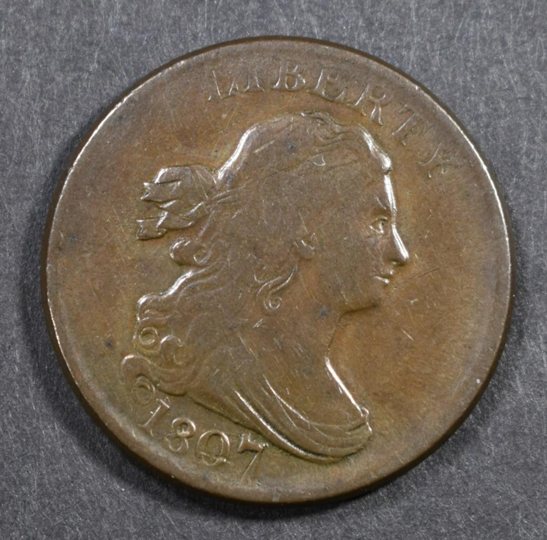 1807 HALF CENT  XF/AU (1 of 2)