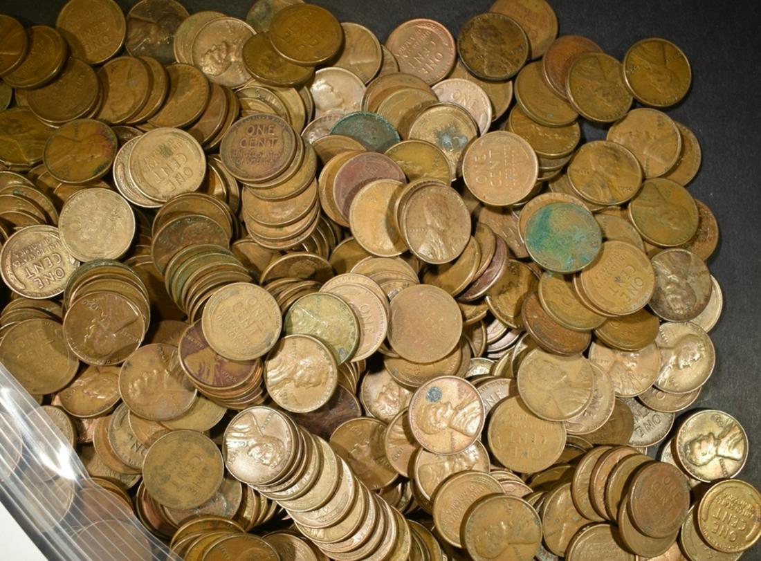 500 MIXED DATE CIRC LINCOLN WHEAT CENTS (1 of 2)