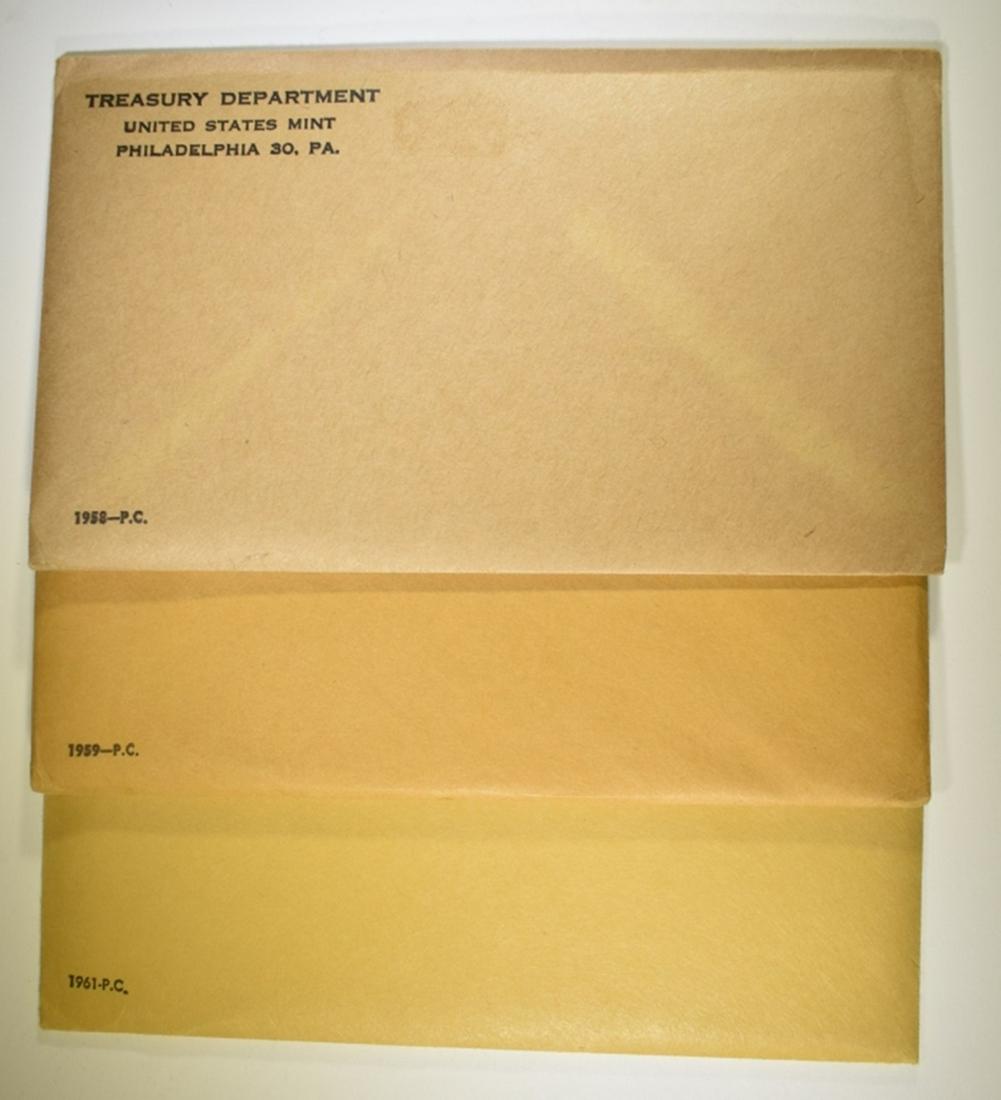 1958, 59, 61 U.S. MINT PROOF SETS (1 of 2)