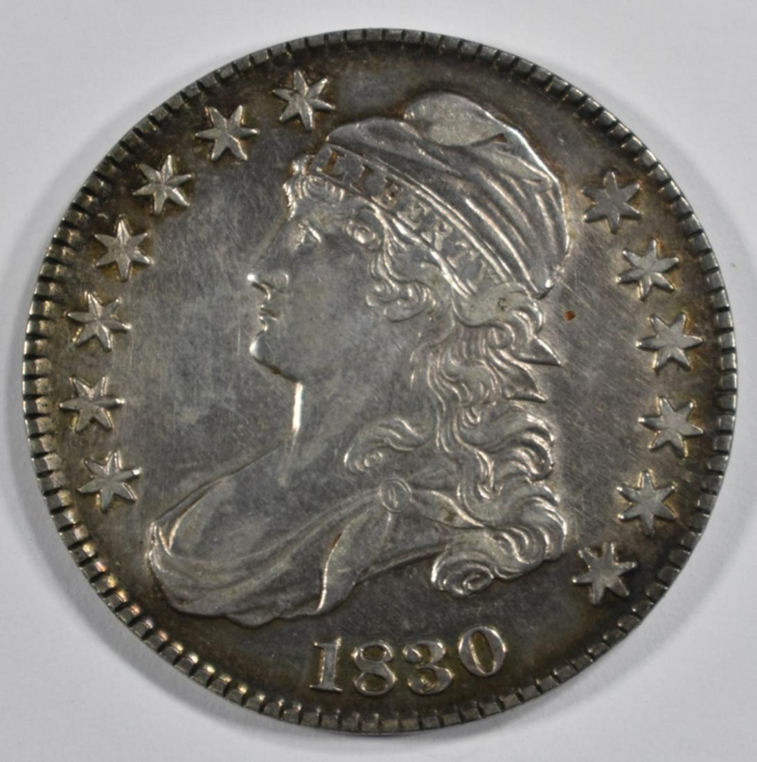 1830 BUST HALF DOLLAR  NICE AU/BU (1 of 2)