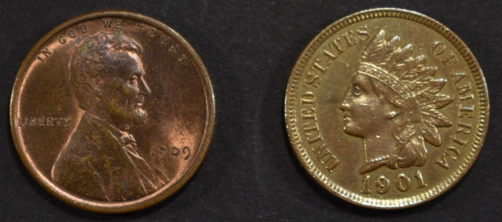 LOT OF 2 CENTS: (1 of 2)