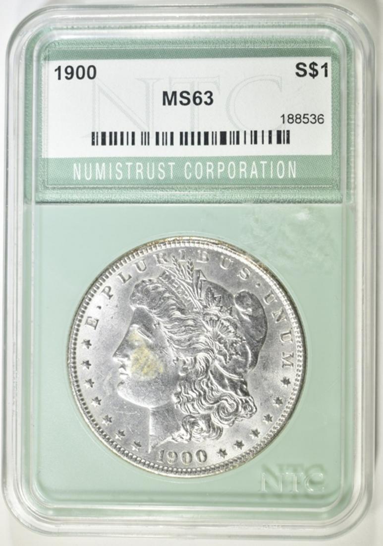 1900 MORGAN DOLLAR, NTC CH BU (1 of 4)