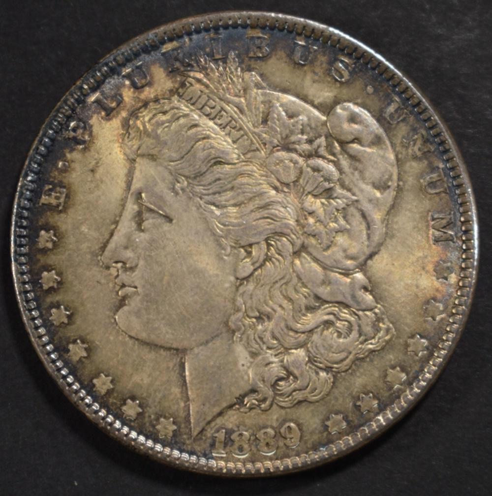 1889 MORGAN DOLLAR  GEM BU (1 of 2)