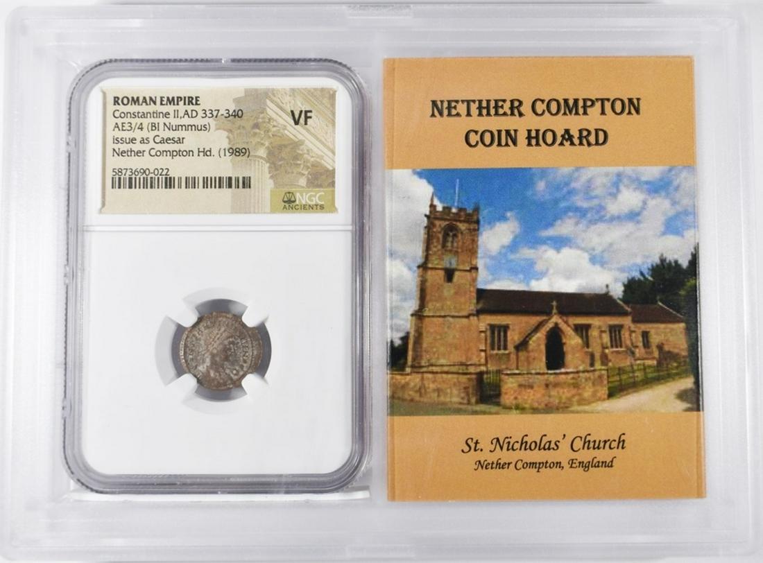 AD 337-340 AE3/4 (BI NUMMUS) NGC VF (1 of 3)