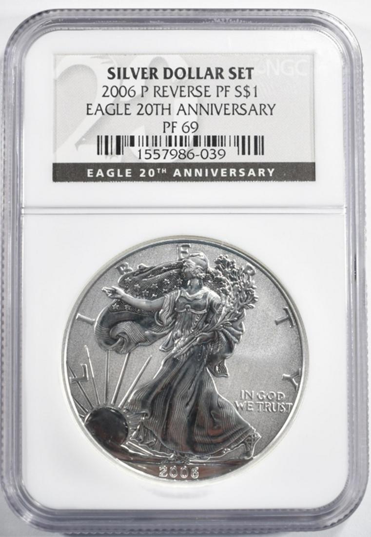 2006 AMERICAN SILVER EAGLE REV  NGC PF 69 (1 of 4)