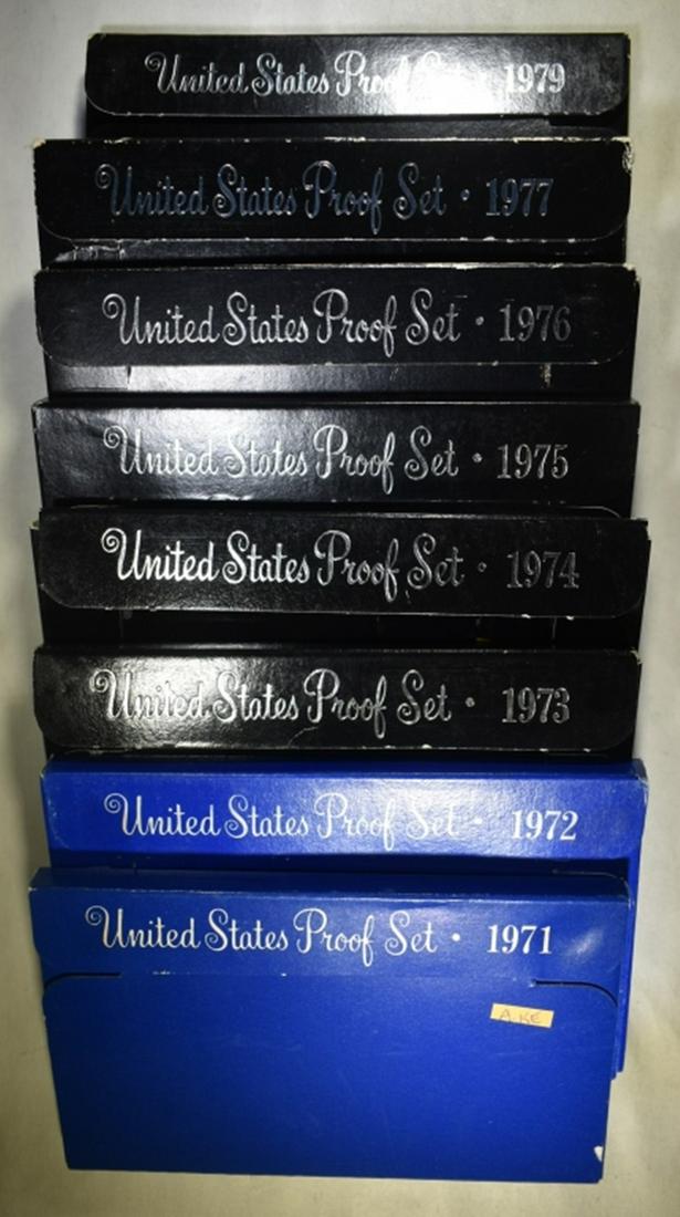 1971-1977 & 1979 U.S. PROOF SETS OGP (1 of 2)