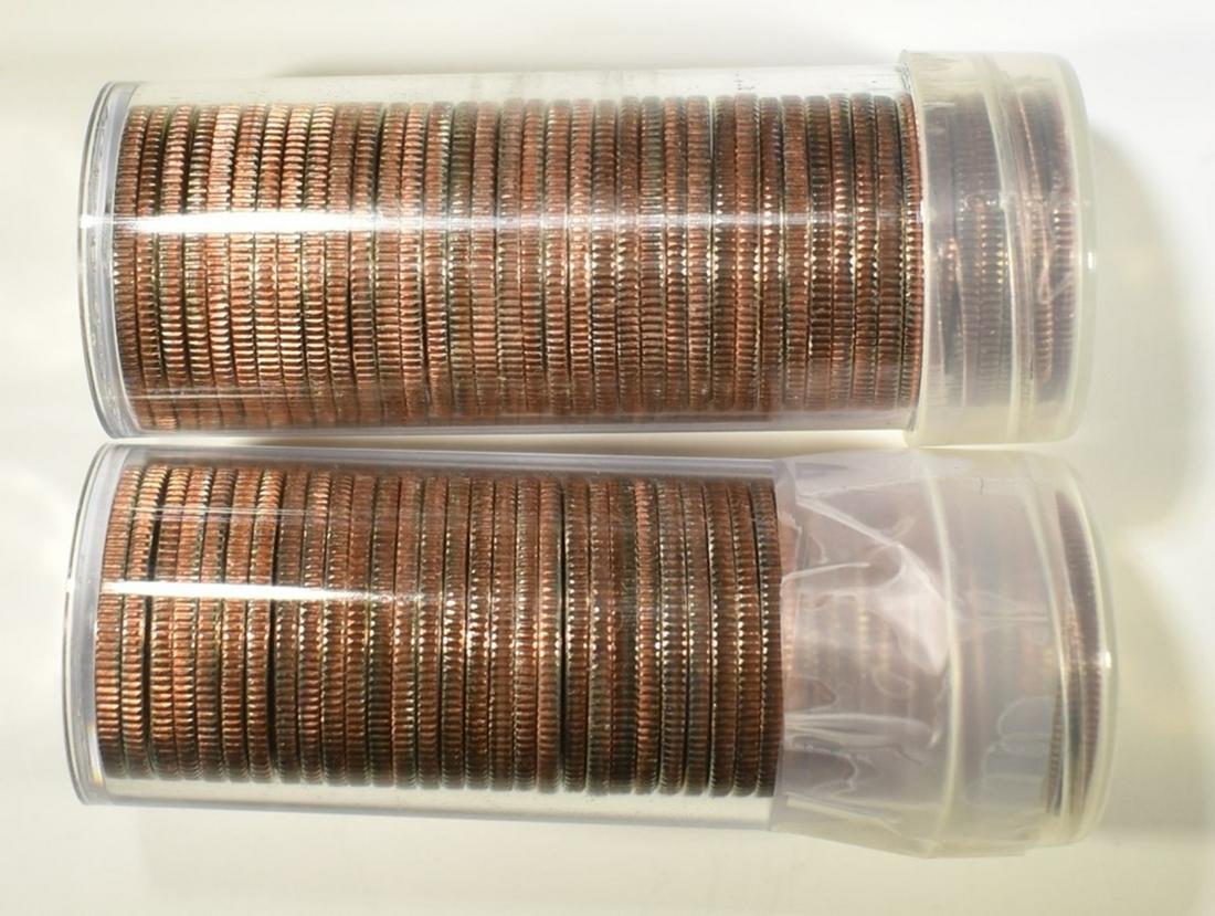 (2) ROLLS OF 1966 WASHINGTON QUARTERS SMS BU (1 of 2)
