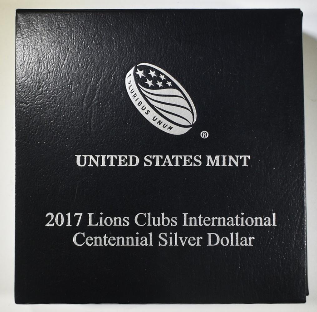 2017 LIONS CLUB PROOF SILVER COMMEM DOLLAR (1 of 2)