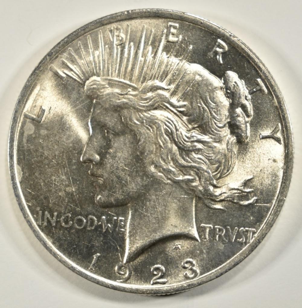 1923 PEACE DOLLAR BU (1 of 2)
