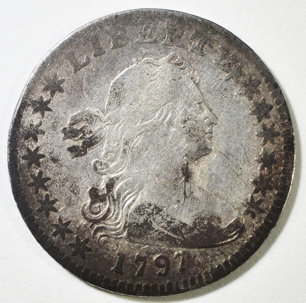 1797 BUST HALF DIME  F/VF (1 of 2)