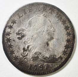 1797 BUST HALF DIME  F/VF