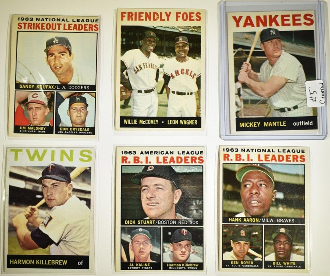 (58) 1964 TOPPS BASEBALL CARDS (1 of 3)