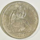1872-CC SEATED LIBERTY HALF DOLLAR CH AU
