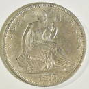 1872-CC SEATED LIBERTY HALF DOLLAR CH AU