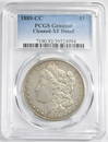 1889 CC MORGAN DOLLAR PCGS CLEANED XF DETAILS