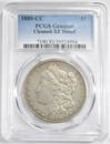 1889 CC MORGAN DOLLAR PCGS CLEANED XF DETAILS