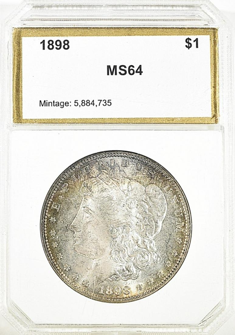 1898 MORGAN DOLLAR CH BU (1 of 4)