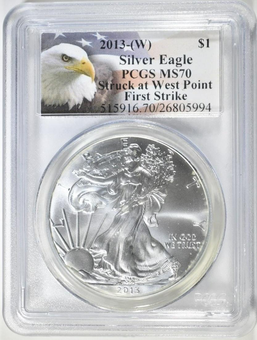 2013 (W) AMERICAN SILVER EAGLE PCGS MS 70 (1 of 4)