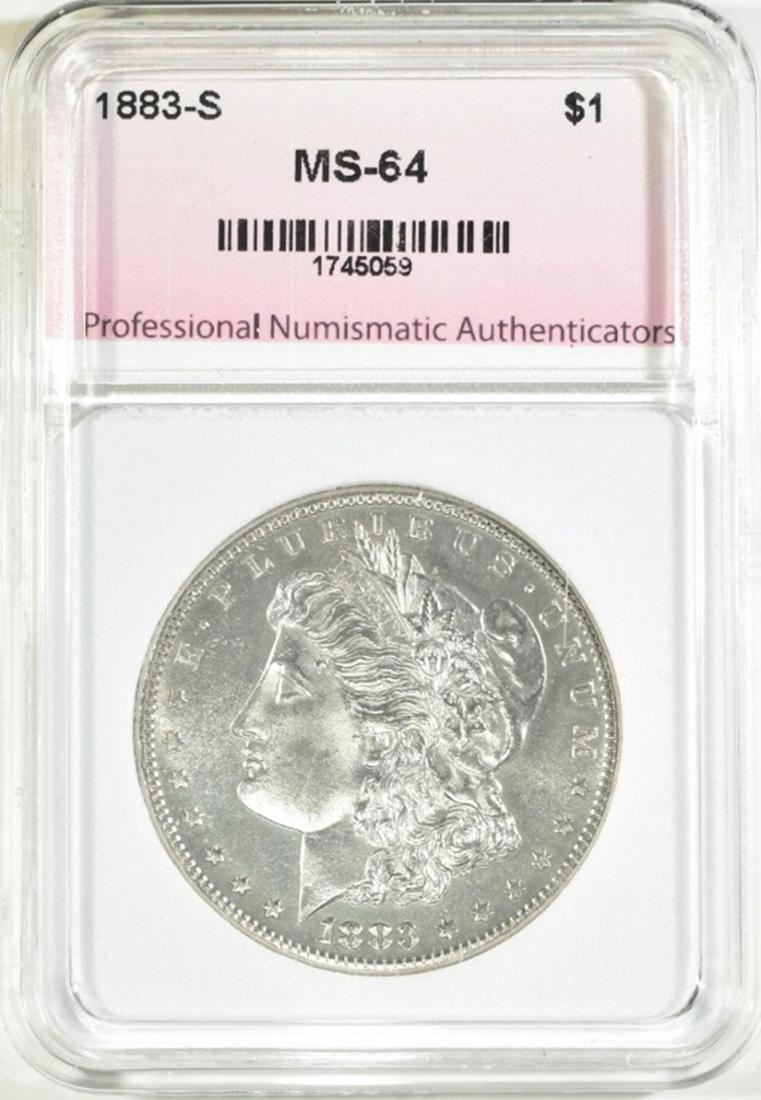 1883-S MORGAN DOLLAR, CH/ GEM BU (1 of 4)