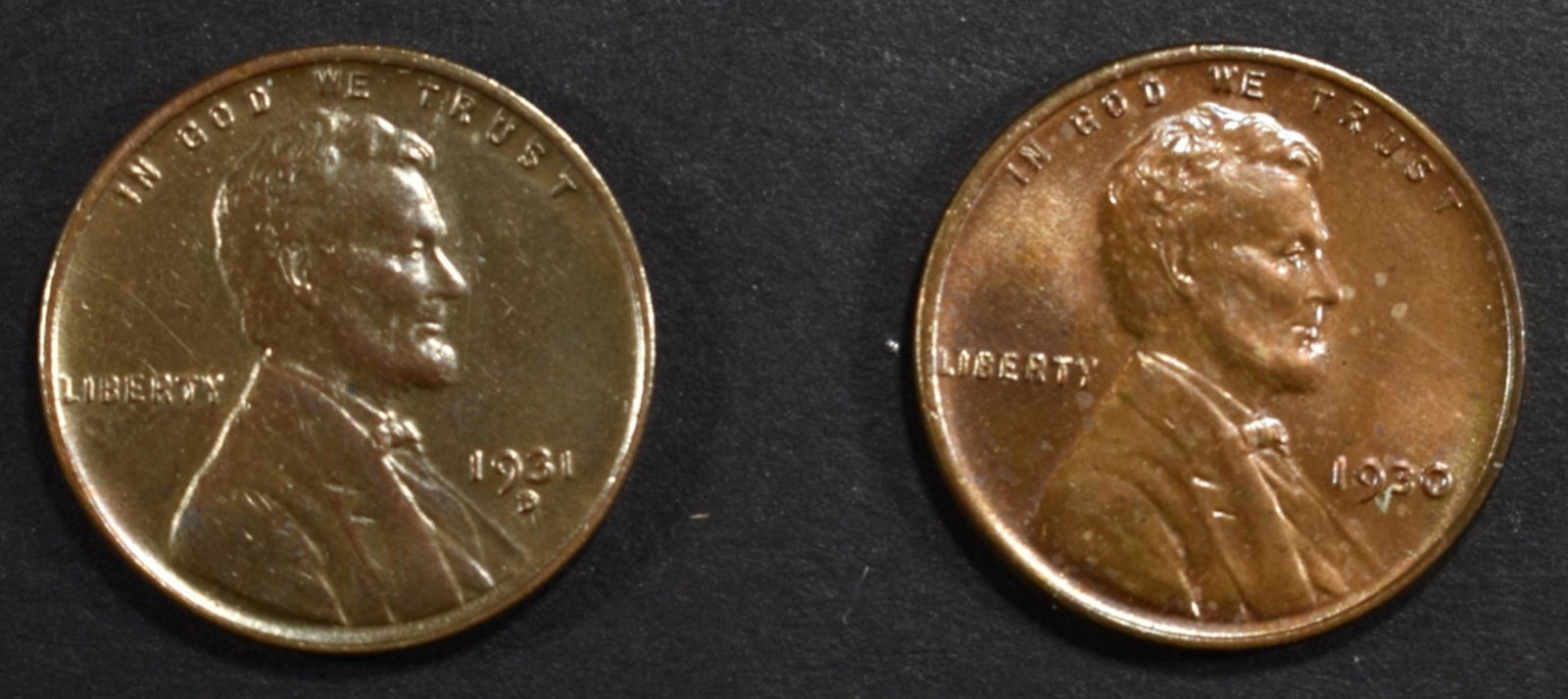 1930 GEM BU & 1931-D CH BU LINCOLN CENTS (1 of 2)