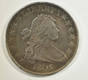 1805/4 BUST HALF DOLLAR XF+