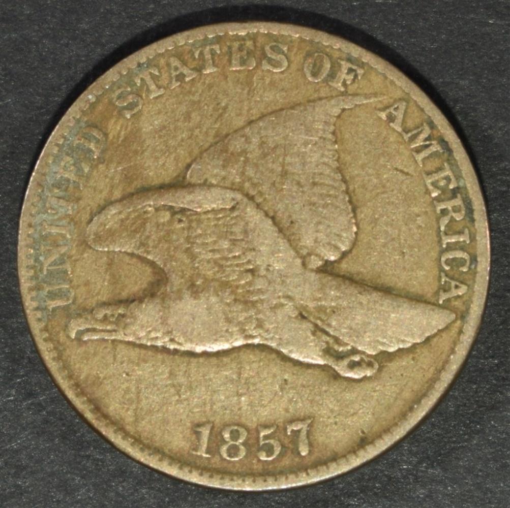 1857 FLYING EAGLE CENT XF (1 of 2)