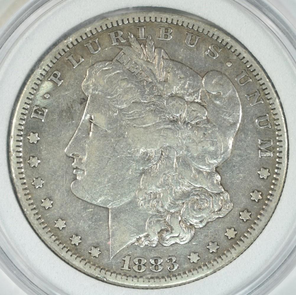 1883-S MORGAN DOLLAR VF: CHECK OUT OUR UPCOMING AUCTIONS ESTIMATE $75 - $100.