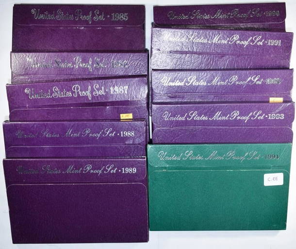 198594 US PROOF SETS Jan 24, 2023 Silver City Auctions in OH