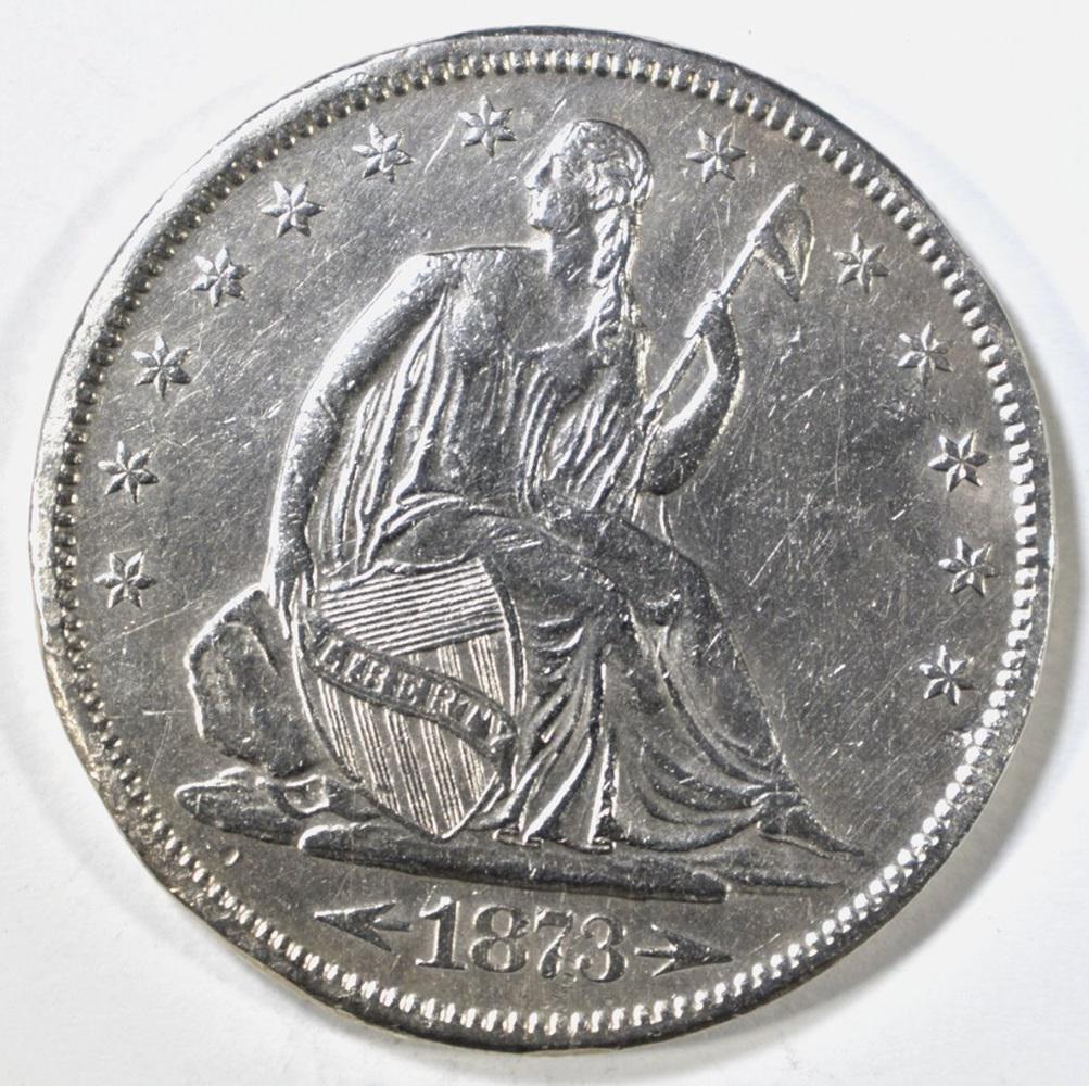 1873 ARROWS SEATED LIBERTY HALF DOLLAR AU (1 of 2)