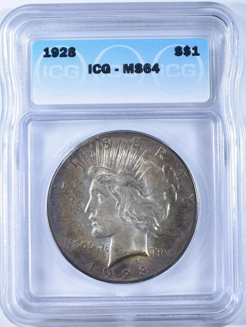 1928 PEACE DOLLAR ICG MS64 (1 of 4)
