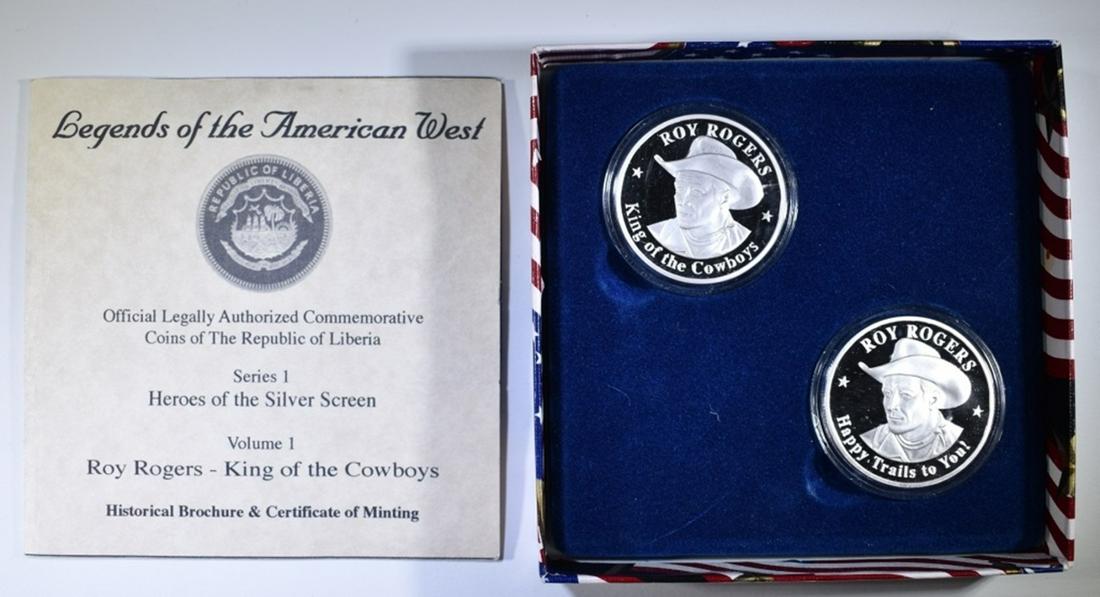 (2) 2000 $20 1OZ .999 SILVER ROUNDS (1 of 4)