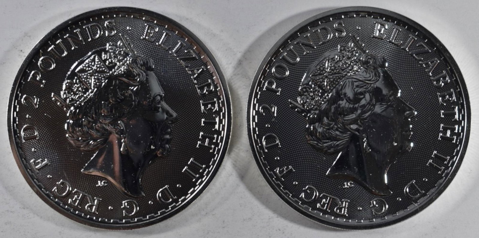 (2) 2023 BRITANNIA 1 OZ .999 SILVER ROUNDS (1 of 2)
