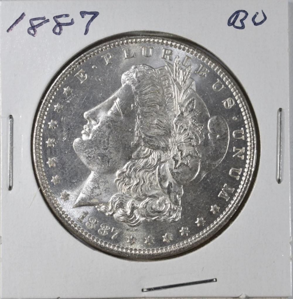 1887 MORGAN DOLLAR CH BU (1 of 2)