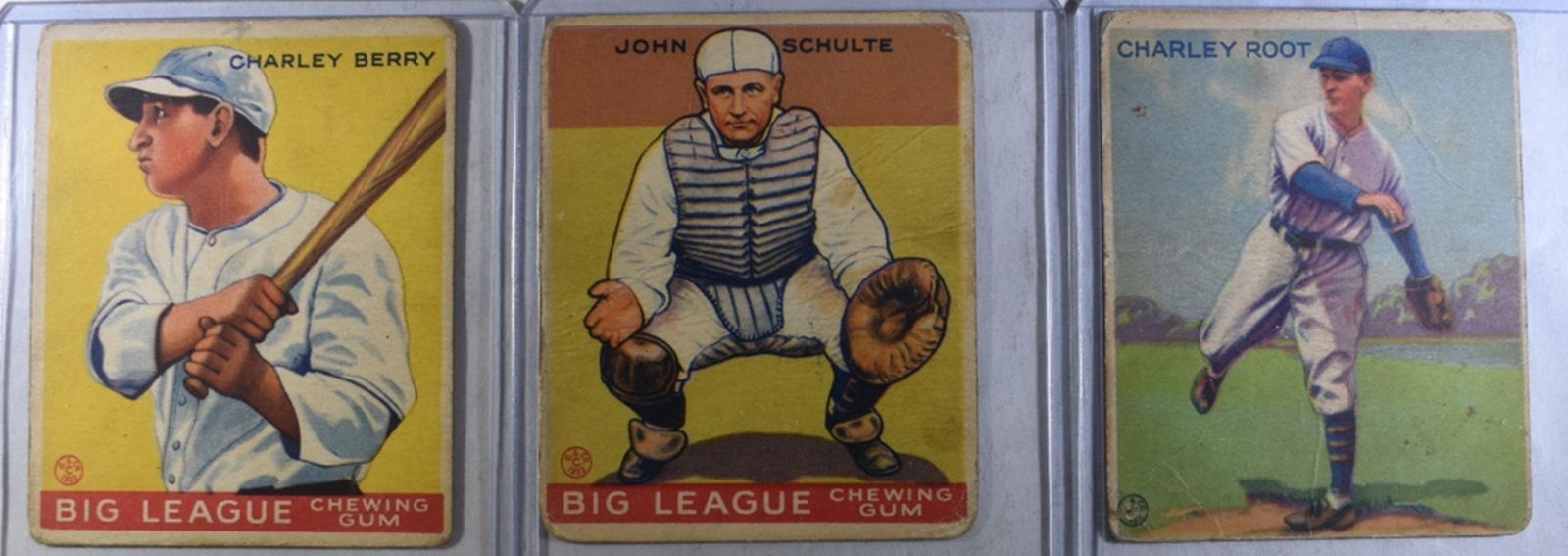 BERRY, SCHULTE, ROOT 1933 GOUDEY CARDS (1 of 2)