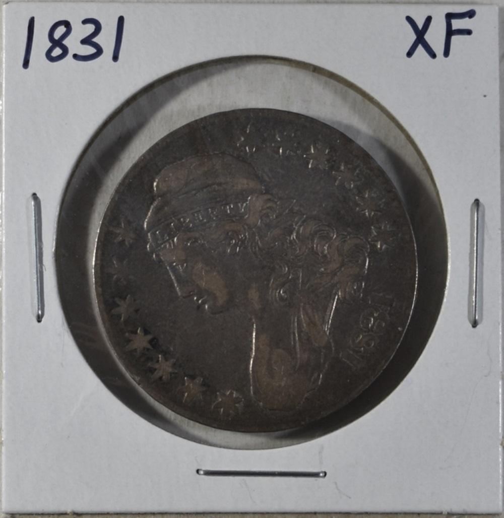 1831 BUST HALF DOLLAR XF (1 of 2)
