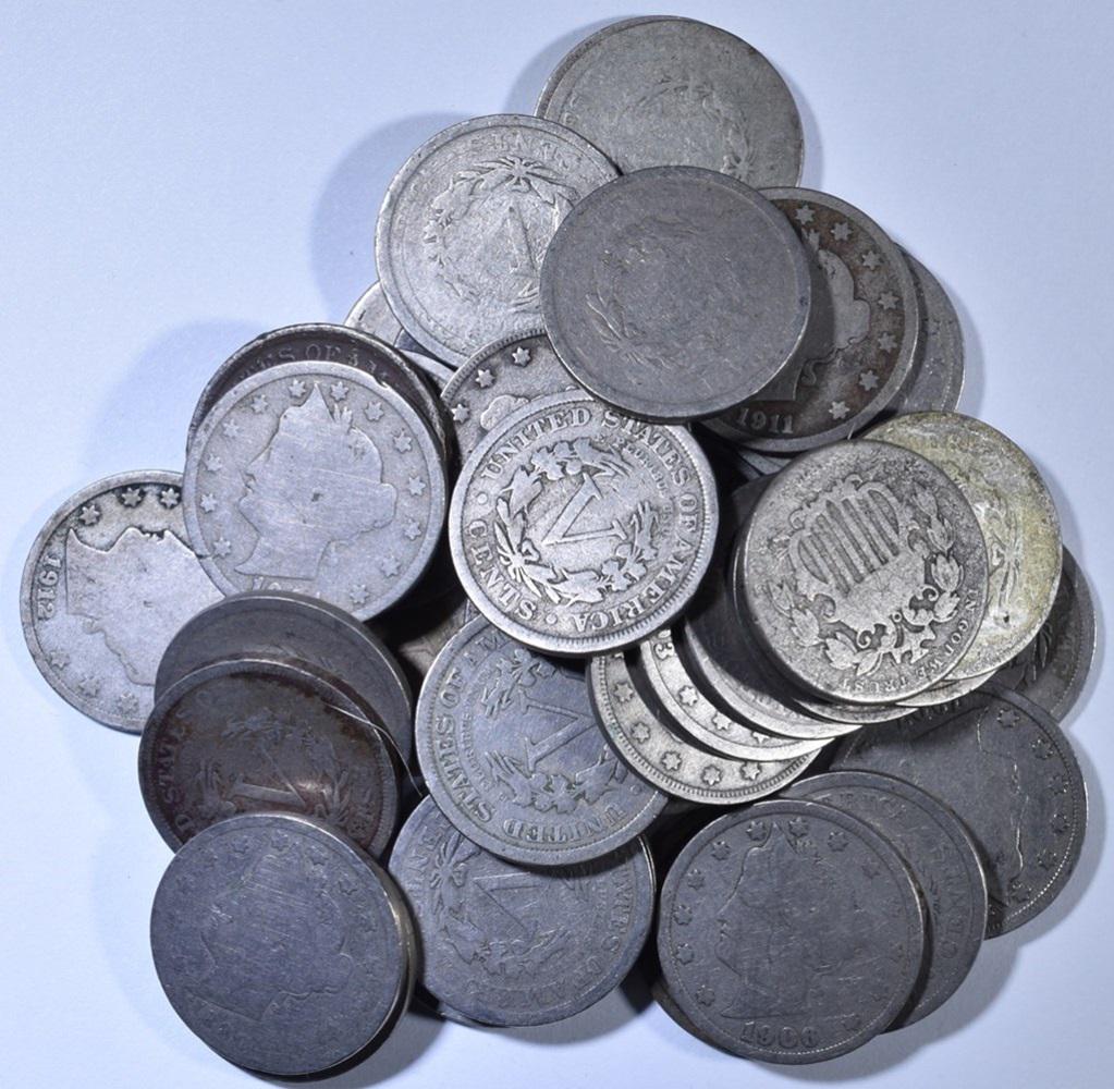 (40) Mixed Date "v" Nickels