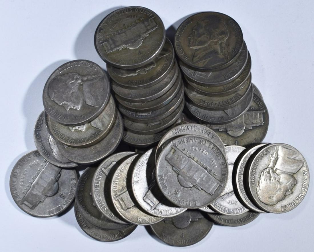 (40) MIXED DATE  WAR NICKELS (1 of 2)