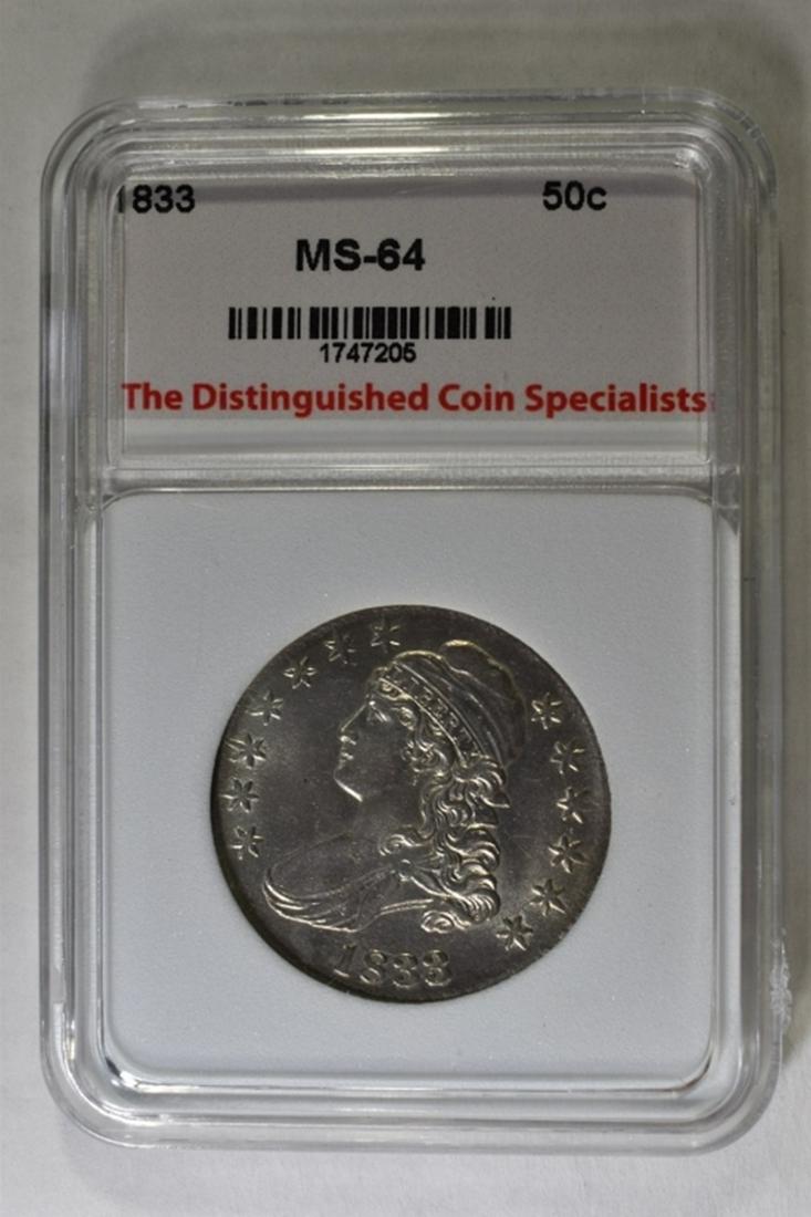 1833 BUST HALF DOLLAR TDCS CH/GEM (1 of 4)