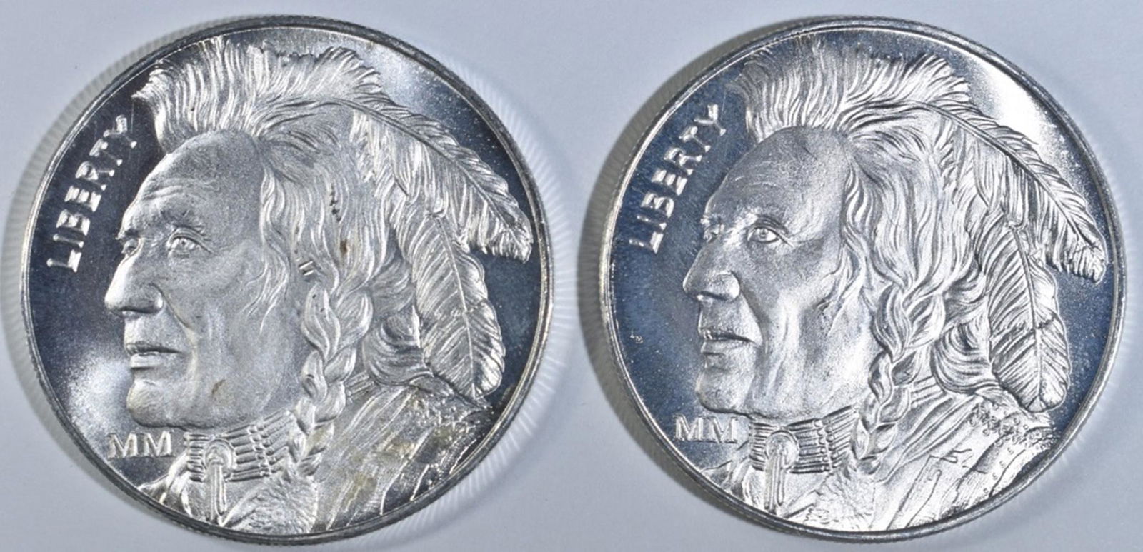 (2) 1 OZ BUFFALO .999 SILVER ROUND (1 of 2)