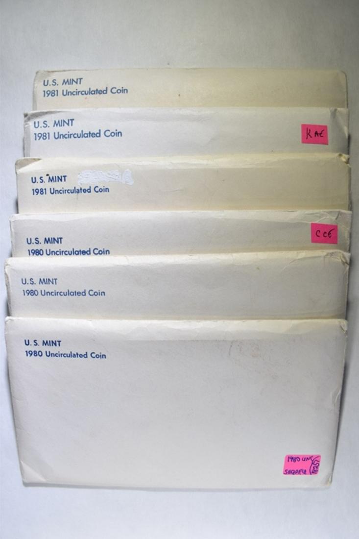 (3) 1980, (3) 81 US MINT SETS (1 of 3)