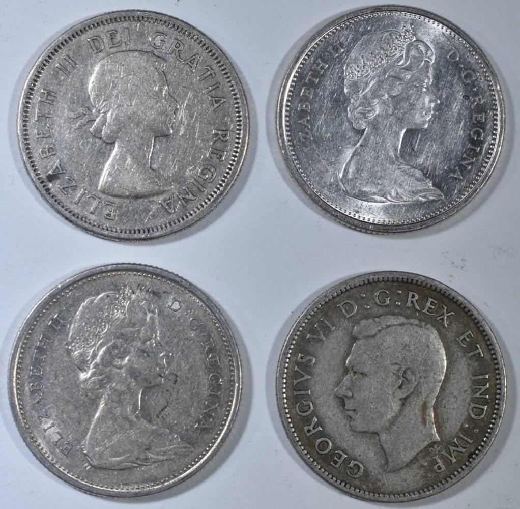 40- 80% SILVER CANADIAN QUARTERS (1 of 2)