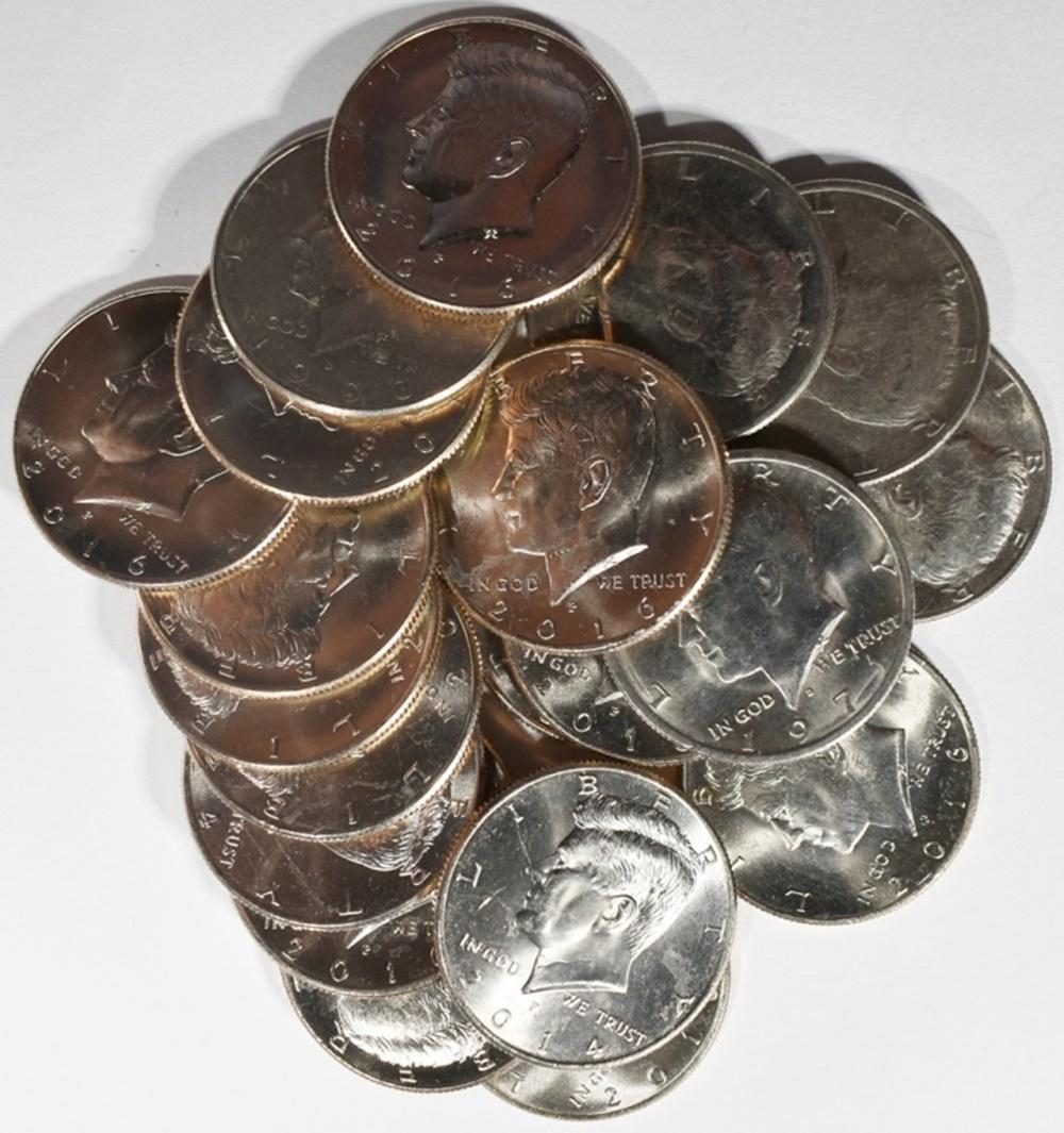 (20) VARIOUS DATES KENNEDY HALVES (1 of 2)