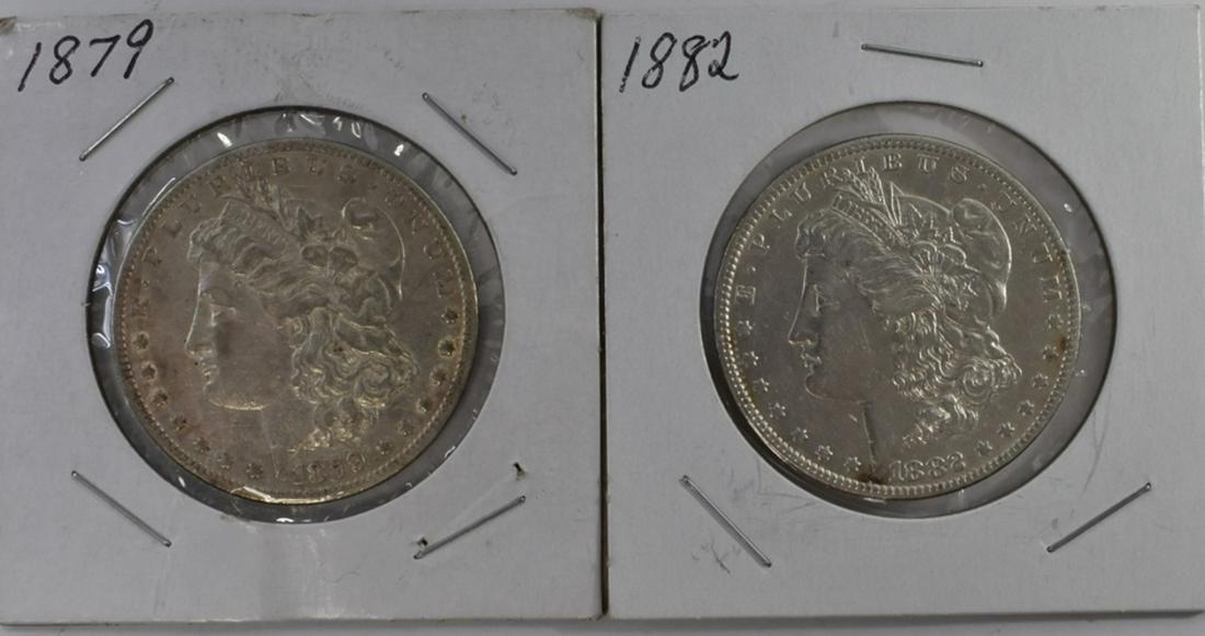 1879 VF & 1882 VF MORGAN DOLLARS (1 of 2)
