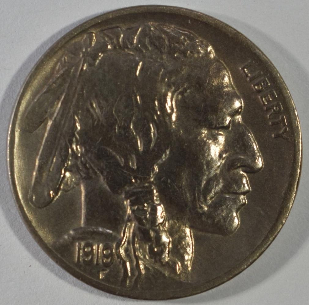 1919-D BUFFALO NICKEL AU/BU (1 of 2)