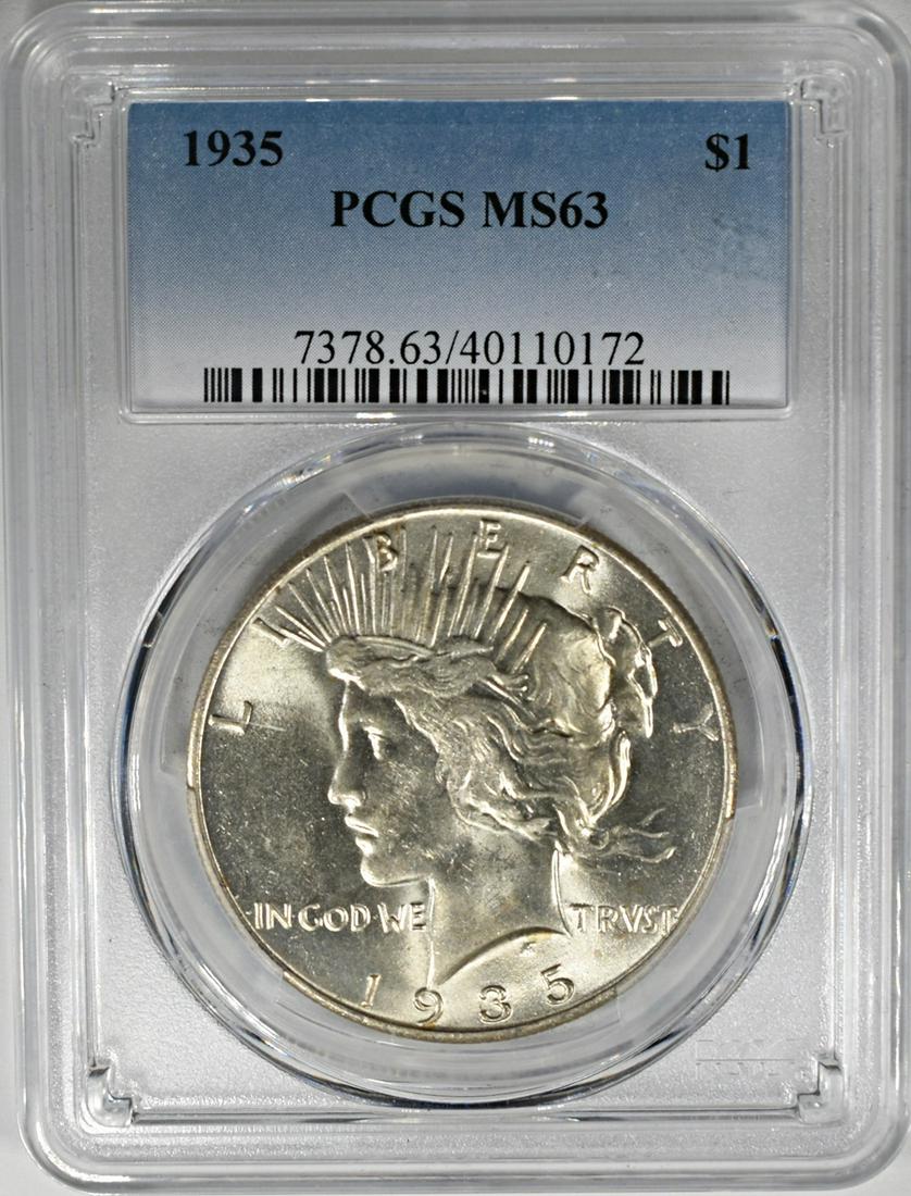 1935 PEACE DOLLAR PCGS MS-63 (1 of 4)