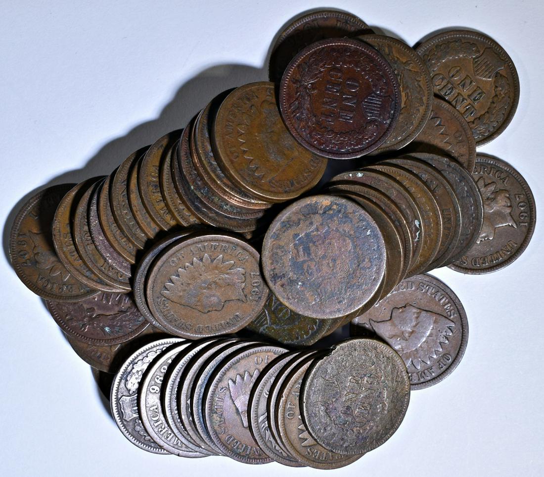 (48) MIXED DATE INDIAN CENTS (1 of 2)
