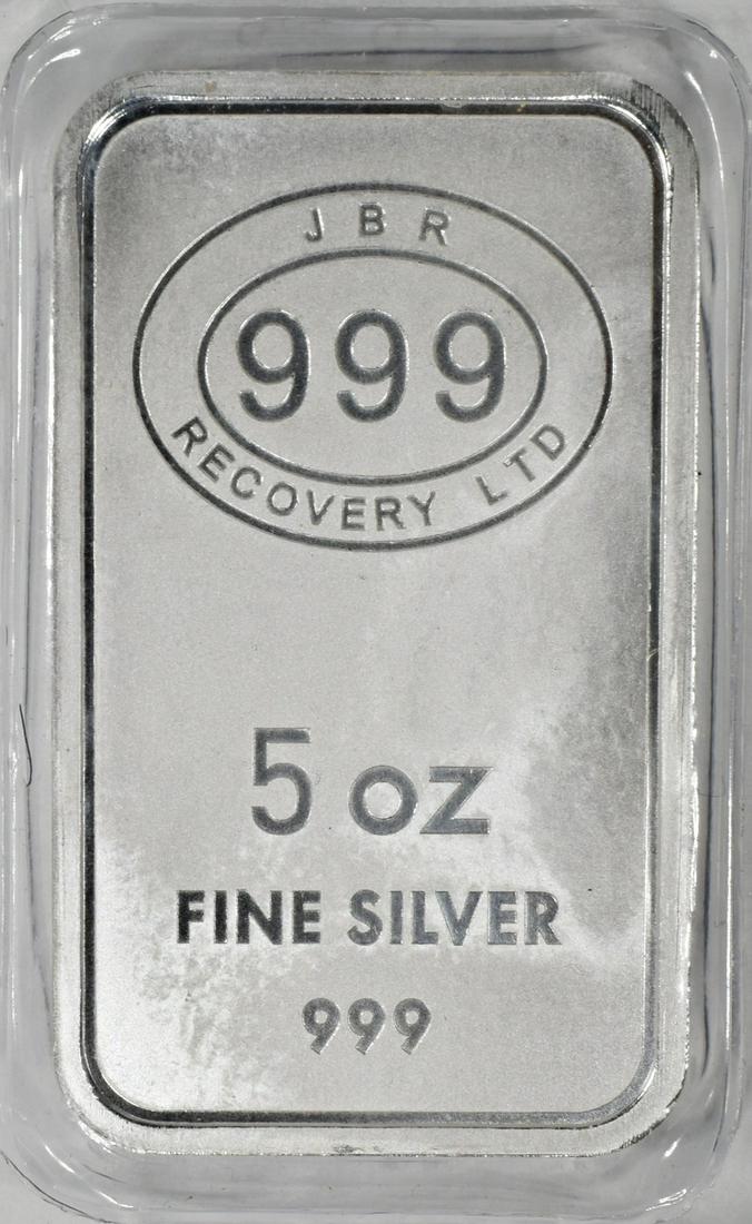FIVE OZ .999 SILVER  BAR (1 of 2)