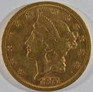 1871-S $20 GOLD LIBERTY BU TYPE 2