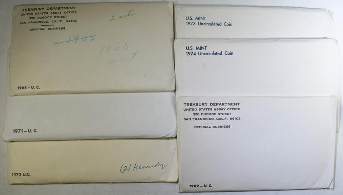 1968-69, '71-74 US MINT SETS (1 of 3)