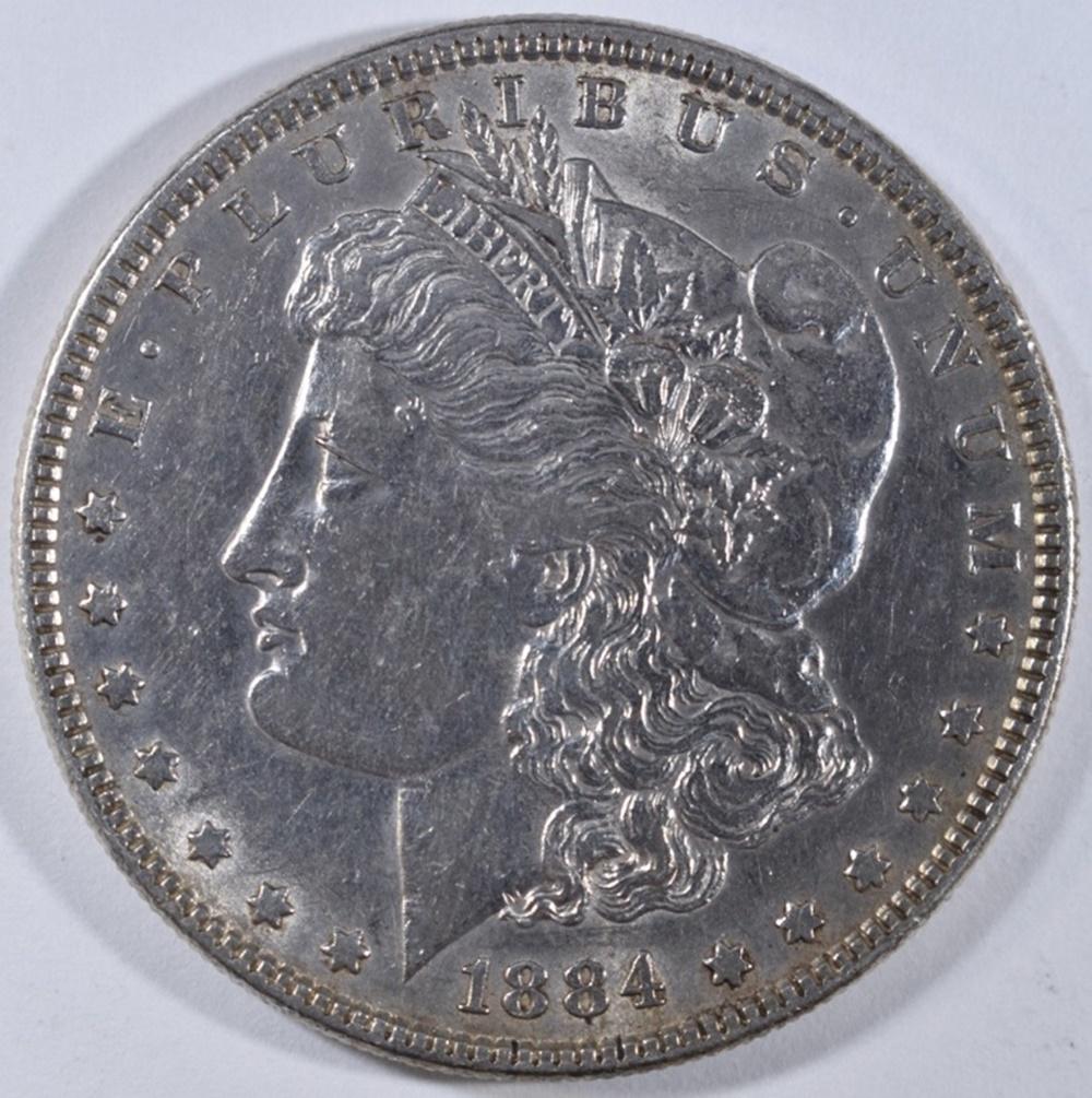 1884 MORGAN DOLLAR AU BU (1 of 2)